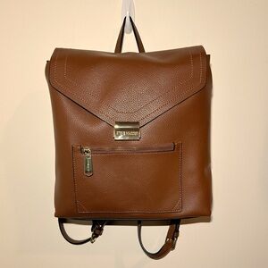 Steve Madden Faux Leather Backpack, Brown